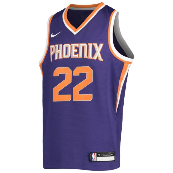 Deandre Ayton Phoenix Suns Nike Youth Swingman Jersey - Icon Edition - Purple - Image 3