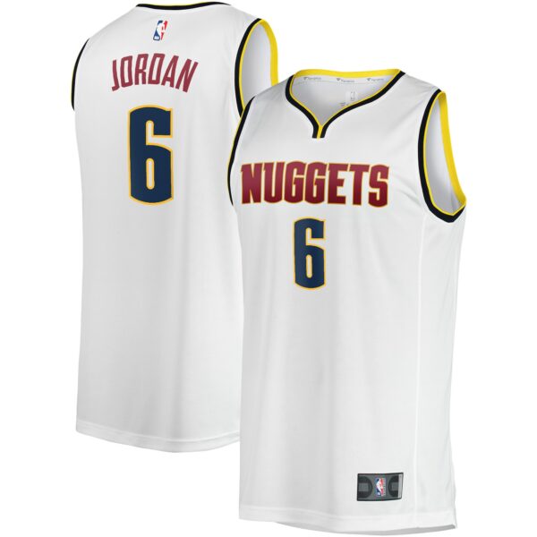 DeAndre Jordan Denver Nuggets Fanatics Fast Break Player Jersey - Association Edition - White - Image 2