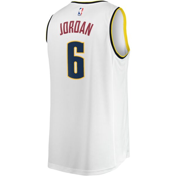 DeAndre Jordan Denver Nuggets Fanatics Fast Break Player Jersey - Association Edition - White - Image 4