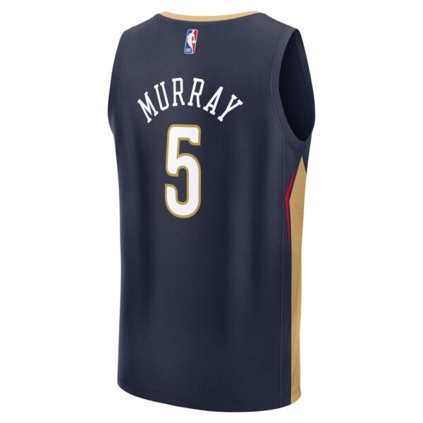 Dejounte Murray New Orleans Pelicans Fanatics Fast Break Replica Player Jersey - Icon Edition - Navy - Image 4