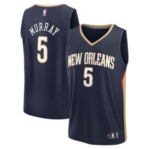 Dejounte Murray New Orleans Pelicans Fanatics Fast Break Replica Player Jersey - Icon Edition - Navy