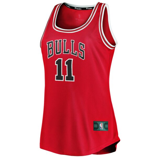 DeMar DeRozan Chicago Bulls Fanatics Women's Fast Break Tank Jersey - Icon Edition - Red - Image 3