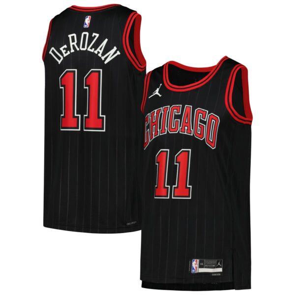 DeMar DeRozan Chicago Bulls Jordan Brand Unisex Swingman Jersey - Statement Edition - Black - Image 2