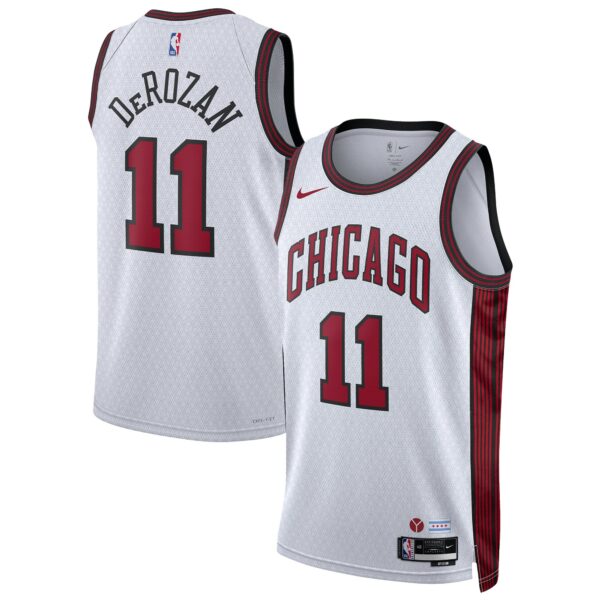 DeMar DeRozan Chicago Bulls Nike Unisex 2022/23 Swingman Jersey - City Edition - White - Image 2