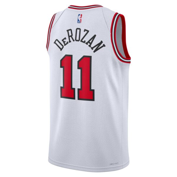 DeMar DeRozan Chicago Bulls Nike Unisex Swingman Jersey - Association Edition - White - Image 4