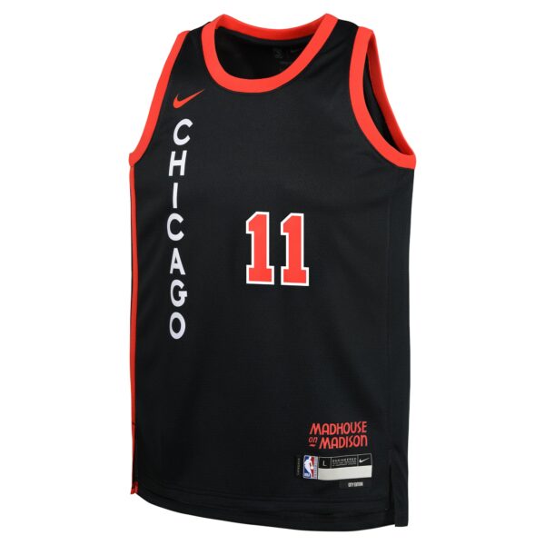 DeMar DeRozan Chicago Bulls Nike Youth  Swingman Replica Jersey - City Edition - Black - Image 3