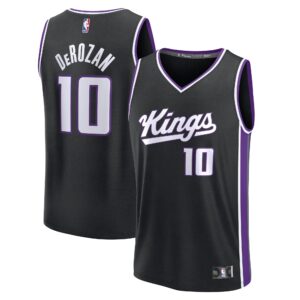 DeMar DeRozan Sacramento Kings Fanatics Fast Break Replica Player Jersey - Icon Edition - Black
