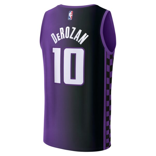 DeMar DeRozan Sacramento Kings Fanatics Youth Fast Break Replica Player Jersey - Statement Edition - Purple - Image 4