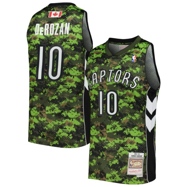 DeMar DeRozan Toronto Raptors Mitchell & Ness 2011/12 Hardwood Classics Swingman Jersey - Camo - Image 2