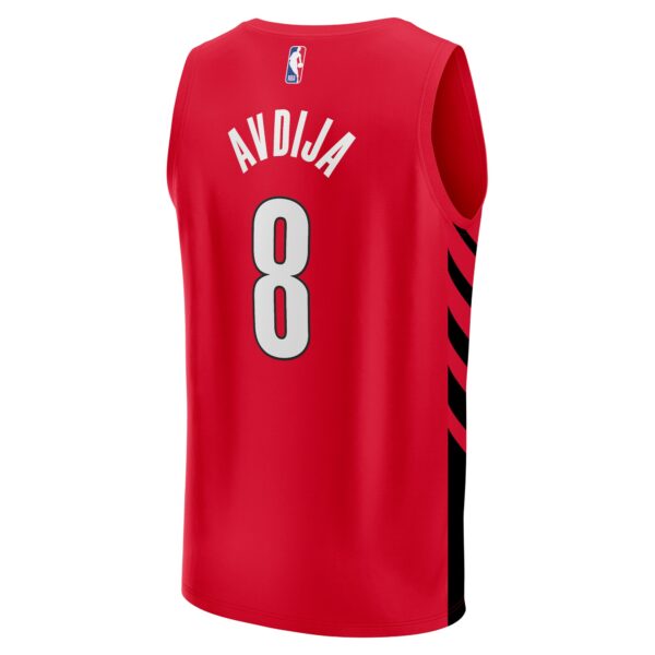 Deni Avdija Portland Trail Blazers Fanatics Fast Break Player Jersey - Statement Edition - Red - Image 4