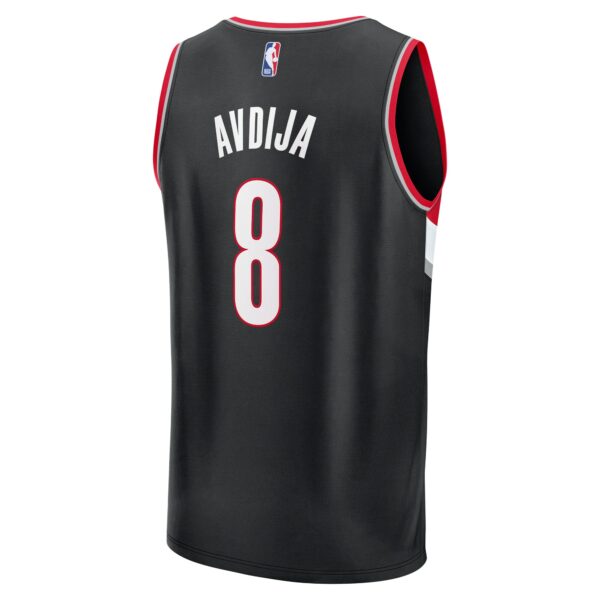Deni Avdija Portland Trail Blazers Fanatics Youth Fast Break Replica Player Jersey - Icon Edition - Black - Image 4