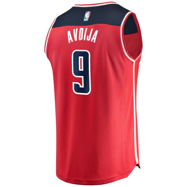 Deni Avdija Washington Wizards Fanatics Fast Break Replica Jersey - Icon Edition - Red - Image 4
