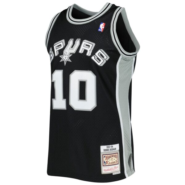 Dennis Rodman San Antonio Spurs Mitchell & Ness 2001/02 Hardwood Classics Swingman Jersey - Black - Image 3
