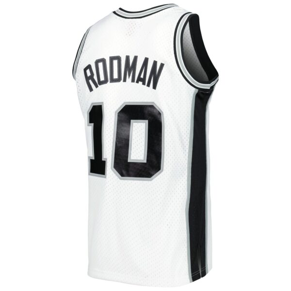 Dennis Rodman San Antonio Spurs Mitchell & Ness 2001/02 Hardwood Classics Swingman Jersey - White - Image 4