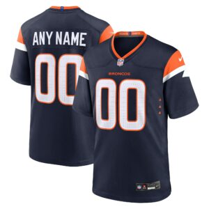 Denver Broncos Nike Alternate Mile High Collection Custom Game Jersey - Navy