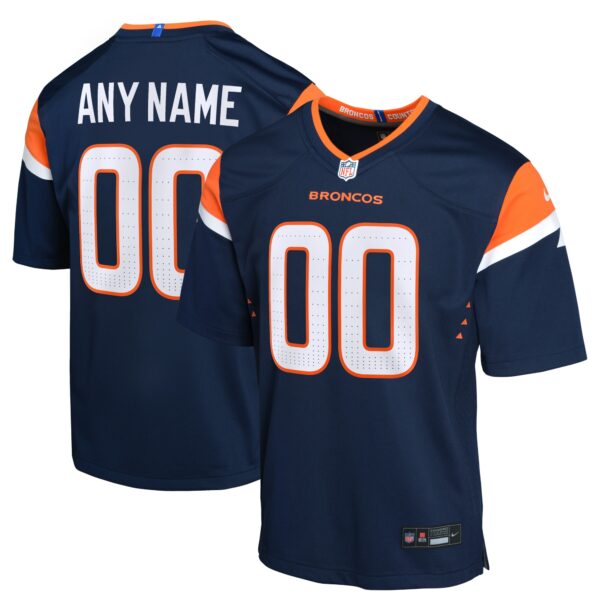 Denver Broncos Nike Youth Alternate Mile High Collection Custom Game Jersey - Navy