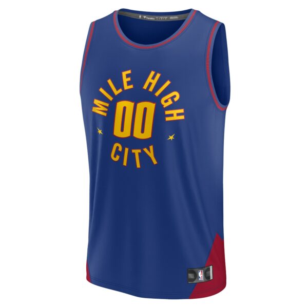 Denver Nuggets Fanatics 2022/23 Fast Break Custom Replica Jersey - Blue - Statement Edition - Image 3