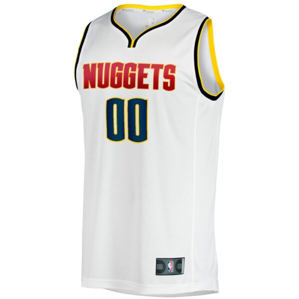 Denver Nuggets Fanatics Fast Break Custom Replica Jersey - Association Edition - White - Image 3