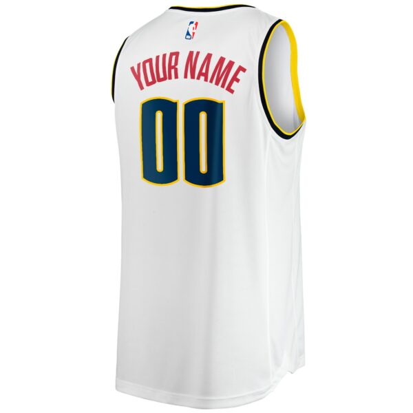 Denver Nuggets Fanatics Fast Break Custom Replica Jersey - Association Edition - White - Image 4