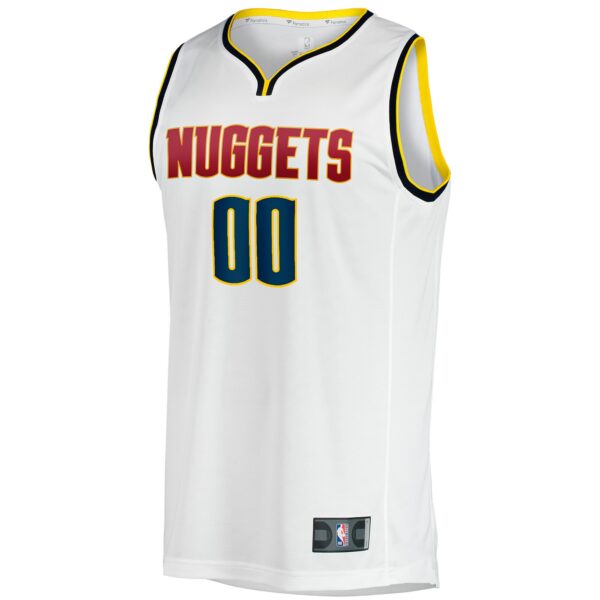 Denver Nuggets Fanatics Youth Fast Break Replica Custom Jersey - Association Edition - White - Image 3