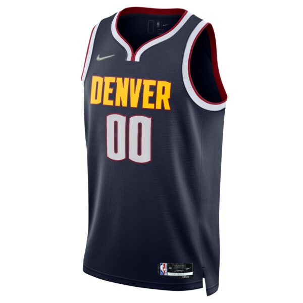 Denver Nuggets Nike 2021/22 Diamond Swingman Custom Jersey - Icon Edition - Navy - Image 3