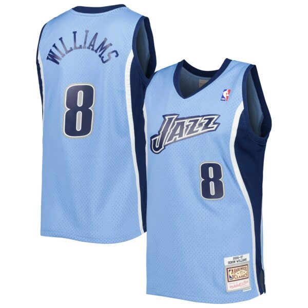 Deron Williams Utah Jazz Mitchell & Ness 2001/02 Hardwood Classics Swingman Jersey - Blue - Image 2