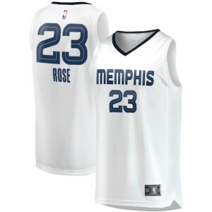 Derrick Rose Memphis Grizzlies Fanatics Men's Fast Break Player Jersey - Association Edition - White