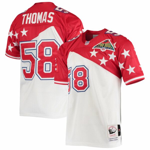 Derrick Thomas AFC Mitchell & Ness 1995 Pro Bowl Authentic Jersey - White-Red
