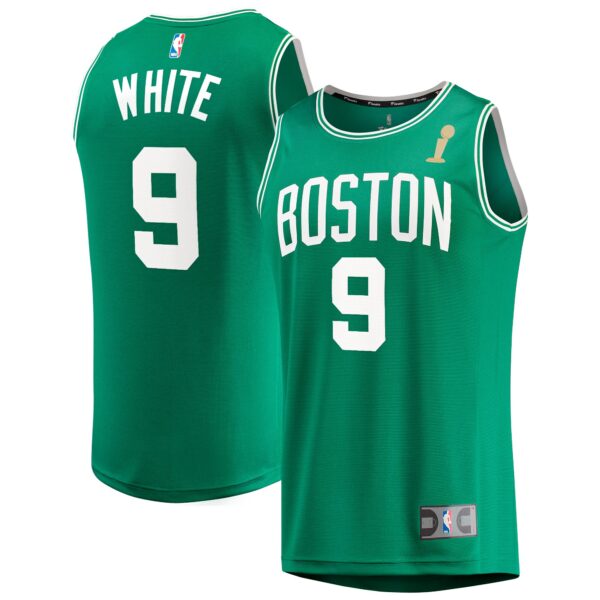 Derrick White Boston Celtics Fanatics 2024 NBA Finals Champions Fast Break Replica Player Jersey - Kelly Green - Icon Edition - Image 2