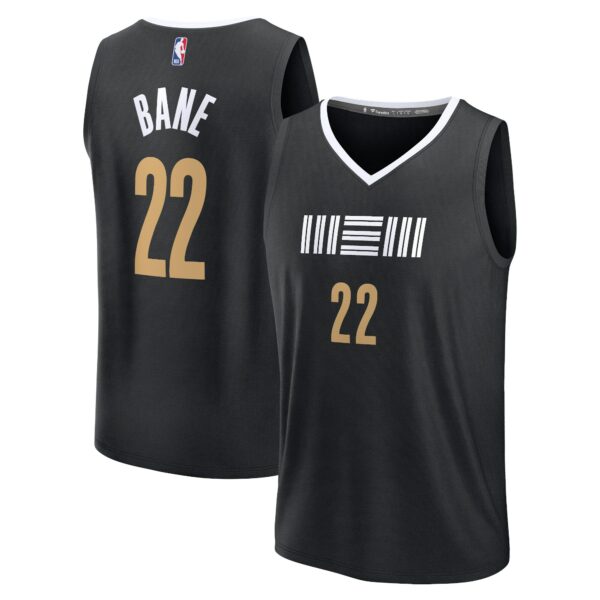 Desmond Bane Memphis Grizzlies Fanatics Fast Break Jersey - Black - City Edition - Image 2