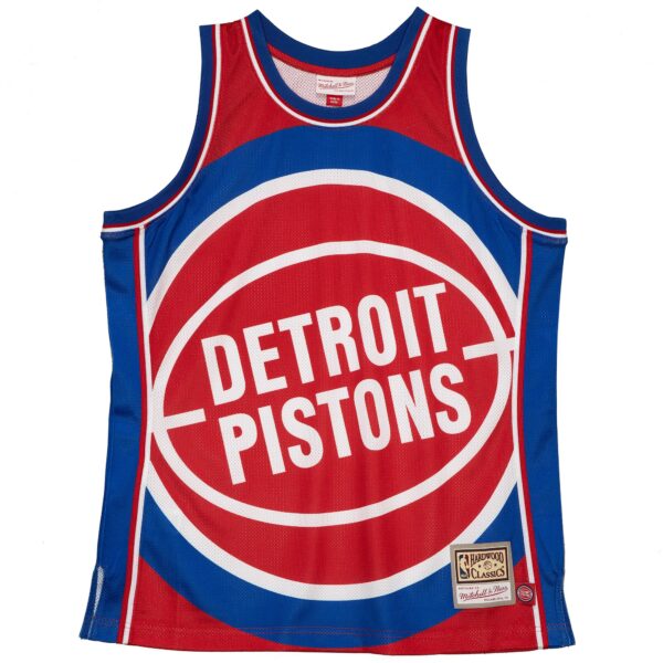 Detroit Pistons Mitchell & Ness Hardwood Classics Blown Out Fashion Jersey - Red - Image 3