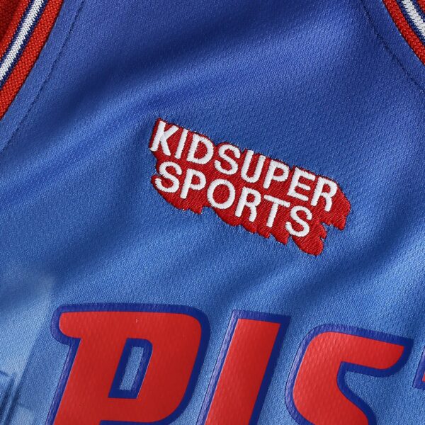 Detroit Pistons NBA & KidSuper Studios by Fanatics Unisex Hometown Jersey - Red - Image 5