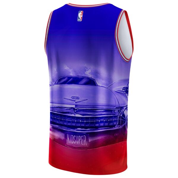 Detroit Pistons NBA & KidSuper Studios by Fanatics Unisex Hometown Jersey - Red - Image 4