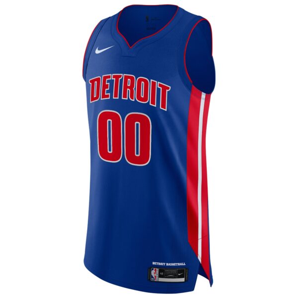 Detroit Pistons Nike Authentic Custom Jersey Blue - Icon Edition - Image 3