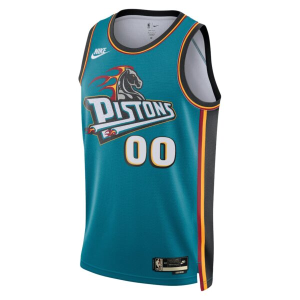 Detroit Pistons Nike Unisex 2022/23 Custom Swingman Jersey - Classic Edition - Teal - Image 3
