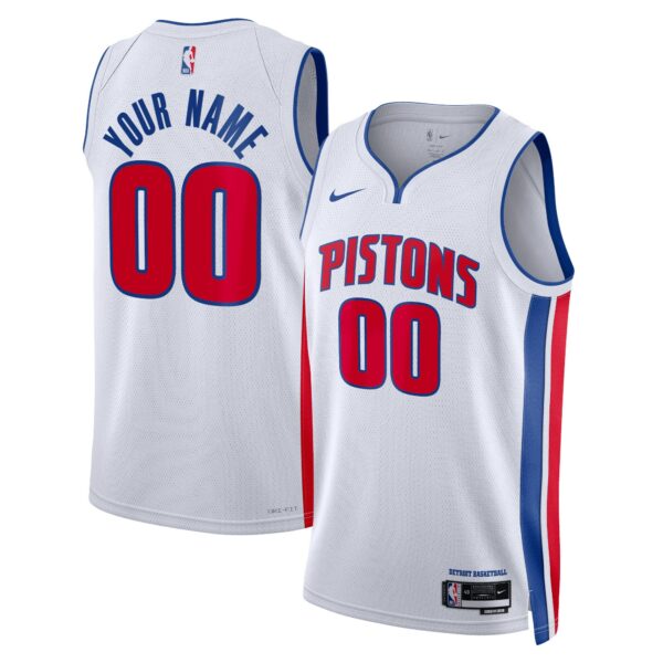 Detroit Pistons Nike Unisex Swingman Custom Jersey White - Association Edition - Image 2