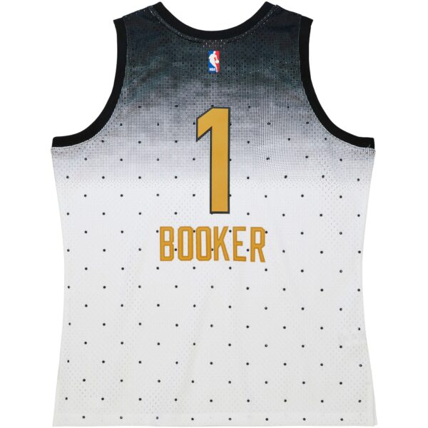 Devin Booker 2016 NBA Rising Stars Challenge Mitchell & Ness Hardwood Classics Swingman Jersey - White - Image 4
