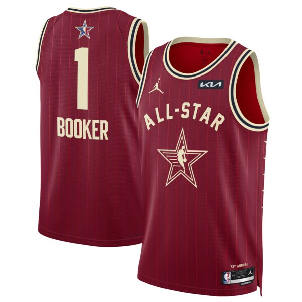 Devin Booker Jordan Brand Unisex 2024 NBA All-Star Game Swingman Jersey - Crimson - Image 2