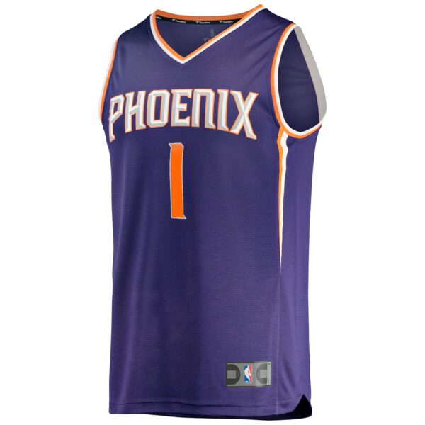 Devin Booker Phoenix Suns Fanatics Big & Tall Fast Break Player Jersey - Purple - Icon Edition - Image 3