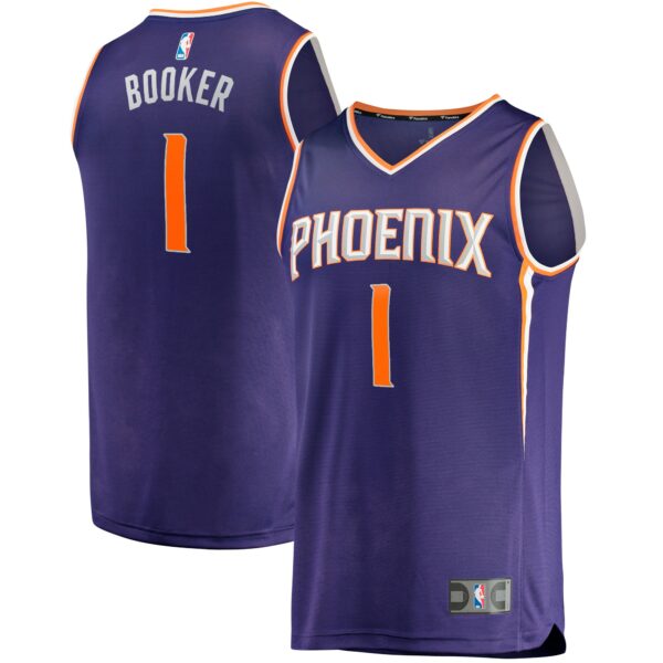 Devin Booker Phoenix Suns Fanatics Big & Tall Fast Break Player Jersey - Purple - Icon Edition - Image 2