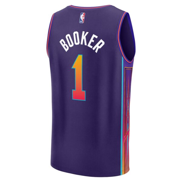 Devin Booker Phoenix Suns Fanatics Fast Break Jersey - Purple - City Edition - Image 4