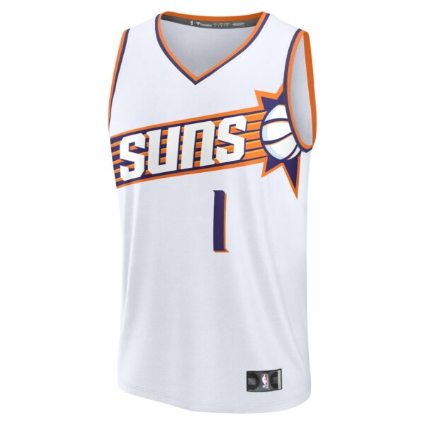 Devin Booker Phoenix Suns Fanatics Fast Break Replica Player Jersey - Association Edition - White - Image 3