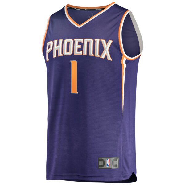Devin Booker Phoenix Suns Fanatics Fast Break Replica Player Jersey - Icon Edition - Purple - Image 3