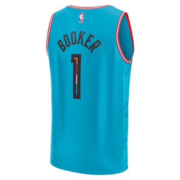 Devin Booker Phoenix Suns Fanatics Fastbreak Jersey - City Edition - Teal - Image 4