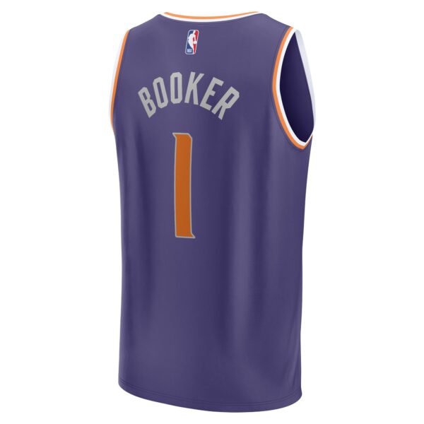 Devin Booker Phoenix Suns Fanatics Youth Fast Break Player Jersey - Icon Edition - Purple - Image 4