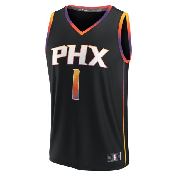 Devin Booker Phoenix Suns Fanatics Youth Fast Break Player Jersey - Statement Edition - Black - Image 3