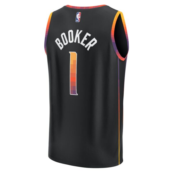 Devin Booker Phoenix Suns Fanatics Youth Fast Break Player Jersey - Statement Edition - Black - Image 4