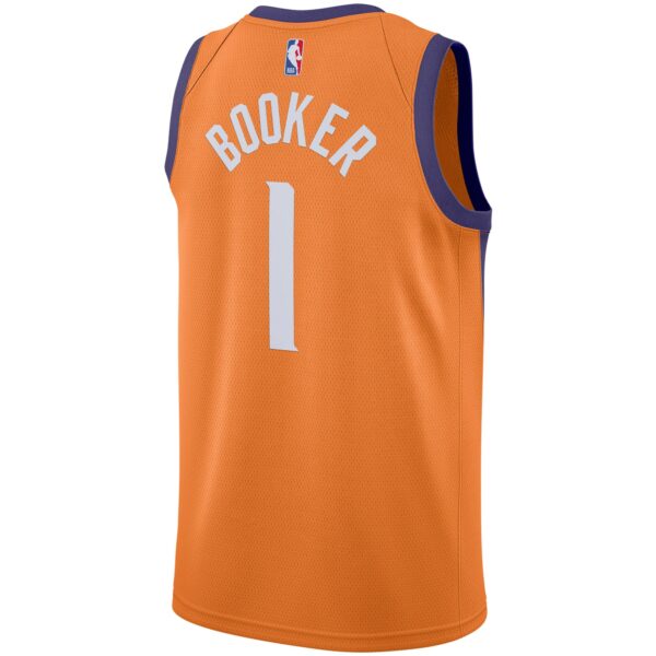 Devin Booker Phoenix Suns Jordan Brand 2020/21 Swingman Jersey - Statement Edition - Orange - Image 4