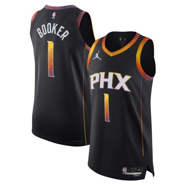 Devin Booker Phoenix Suns Jordan Brand Authentic Player Jersey - Statement Edition - Black - Image 2