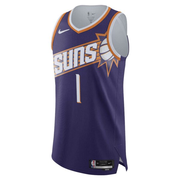 Devin Booker Phoenix Suns Nike Authentic Jersey - Icon Edition - Purple - Image 3